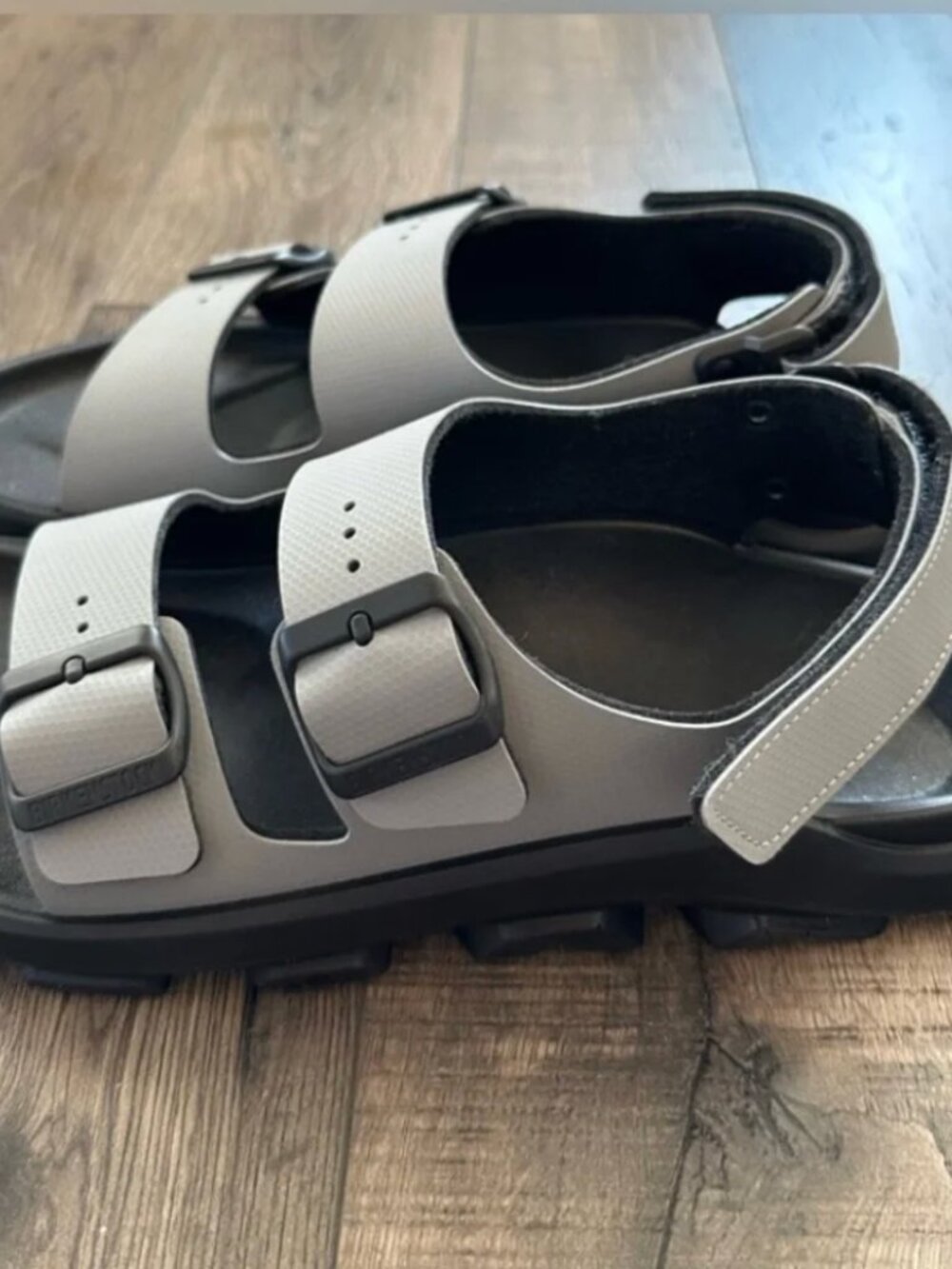 Birkenstock Mogami Terra Sandals 40 Men's 7 / Women's 9 Whale Gray like new - Picture 8 of 12
